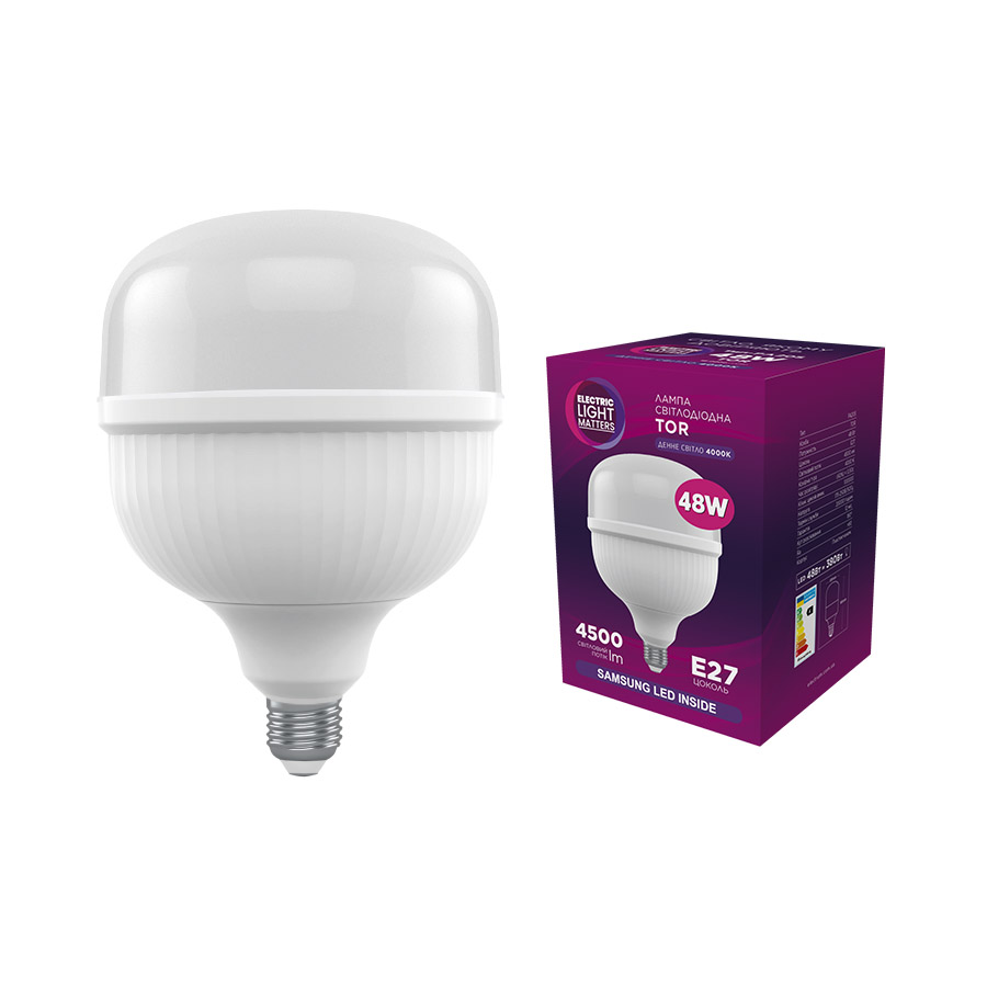 Лампа світлодіодна ELM PA20S TOR 48W E27 4000K промислова (18-0200)